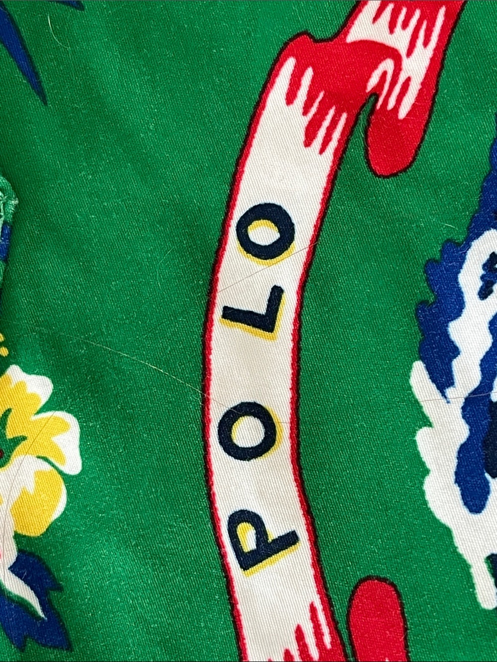 Ralph Lauren Green Floral & Nautical Print Swim Shorts - Picture 11 of 16